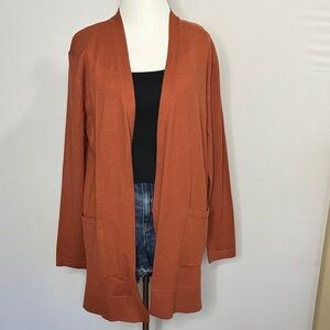 Women's Rust Cardigan Sweater